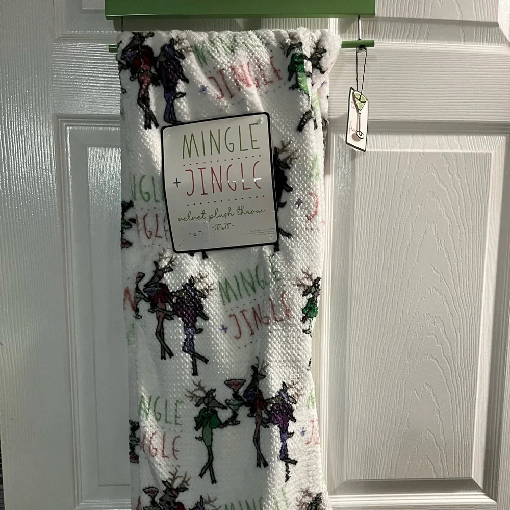 Mingle and jingle throw blanket